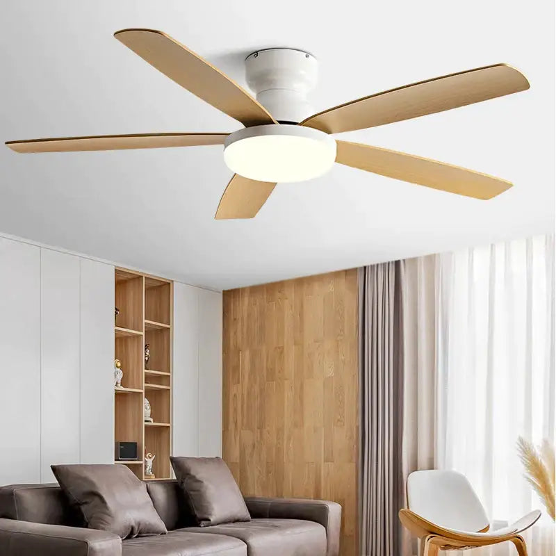 Black Walnut Floor Fan Light
