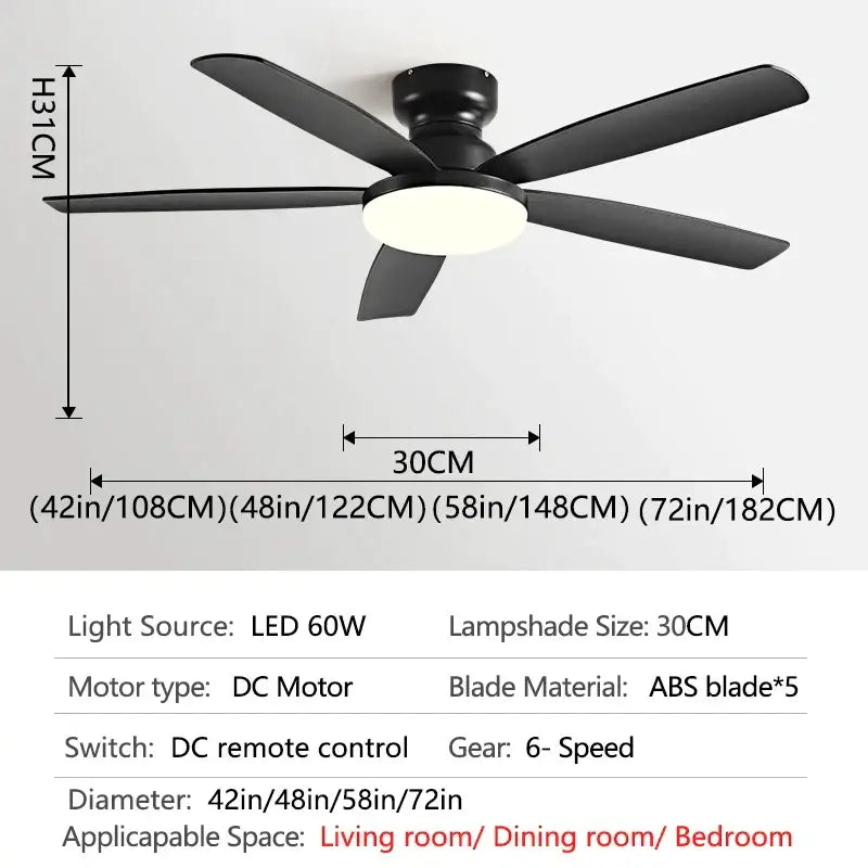 Black Walnut Floor Fan Light