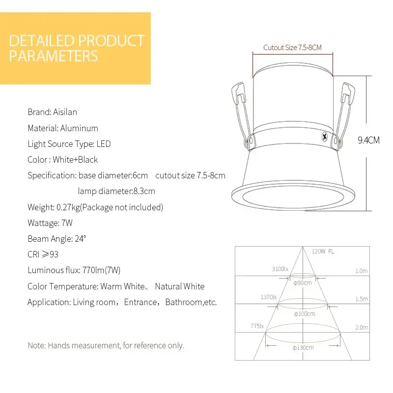 White LED Downlight