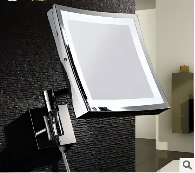 Silver Square LED Mirror