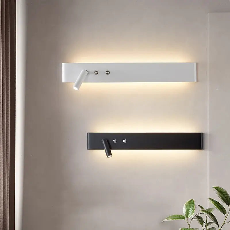 Black LED Wall Light 92cm