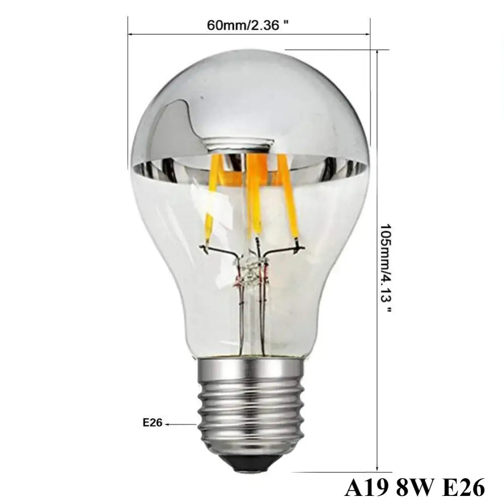 Silver LED Filament Bulbs