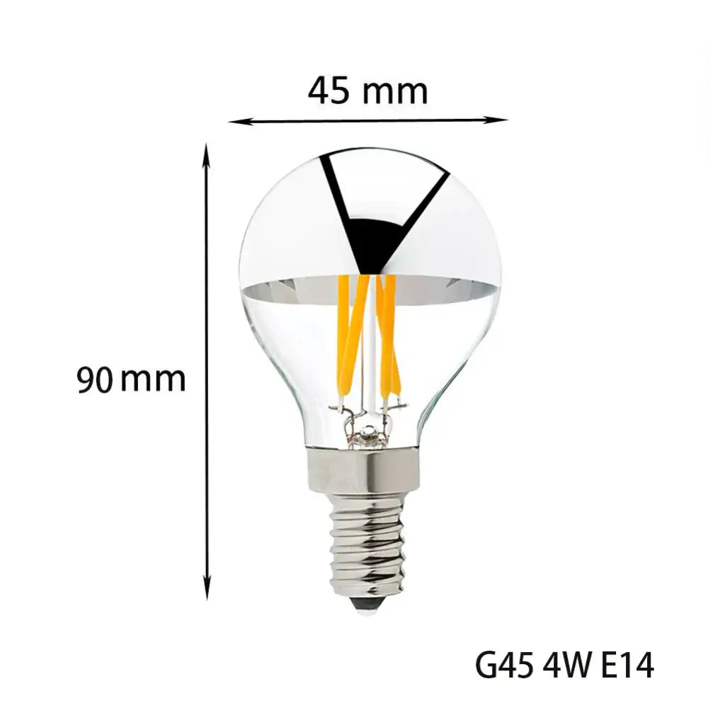 Silver LED Filament Bulbs