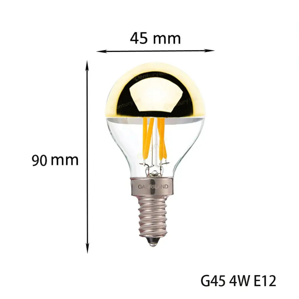 Silver LED Filament Bulbs