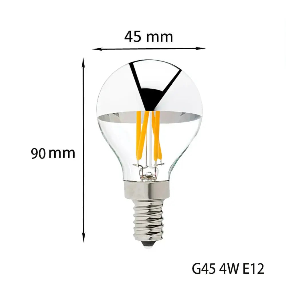 Silver LED Filament Bulbs
