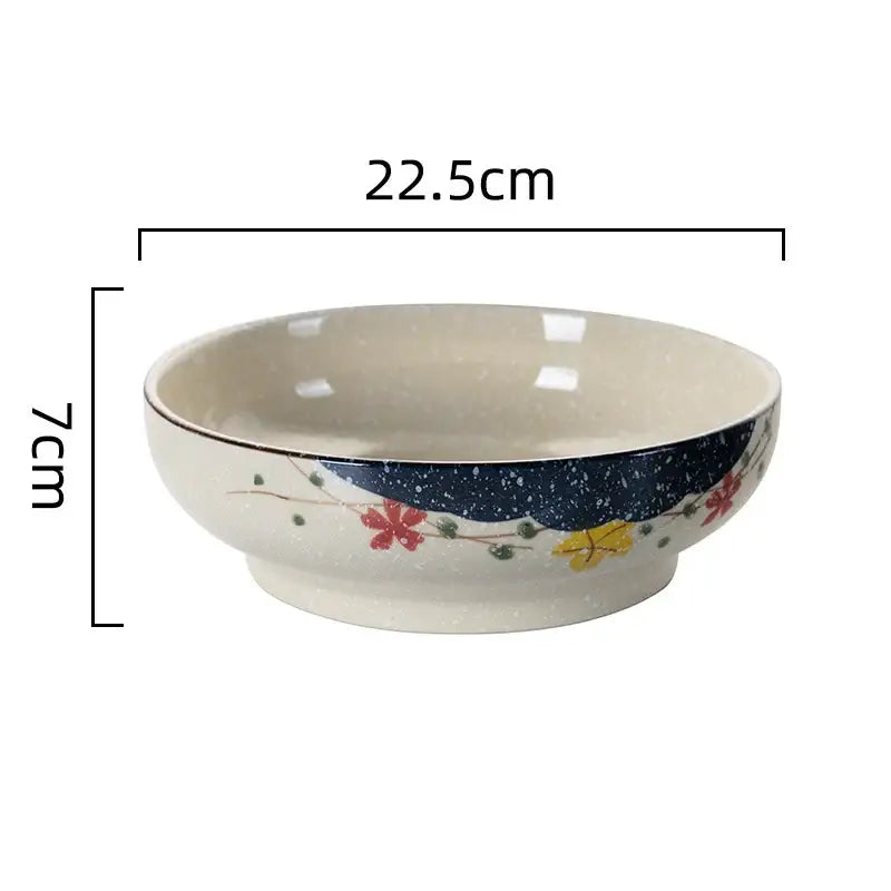 Beige Ceramic Ramen Bowl