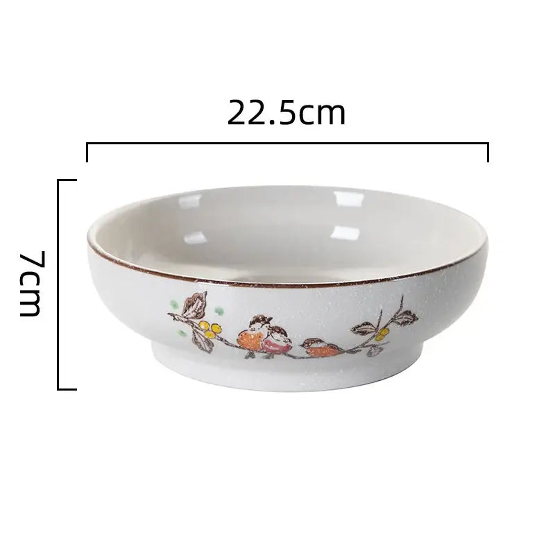 Beige Ceramic Ramen Bowl