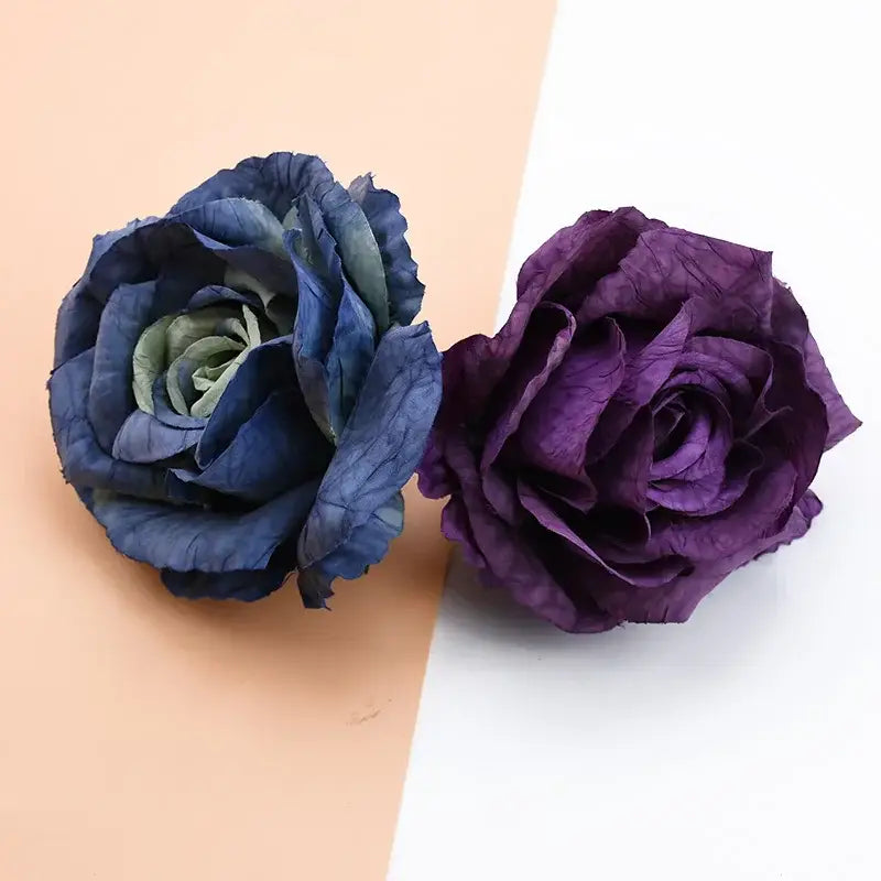 Purple Silk Rose Bouquet