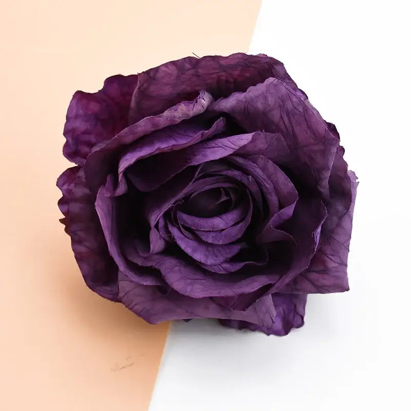 Purple Silk Rose Bouquet