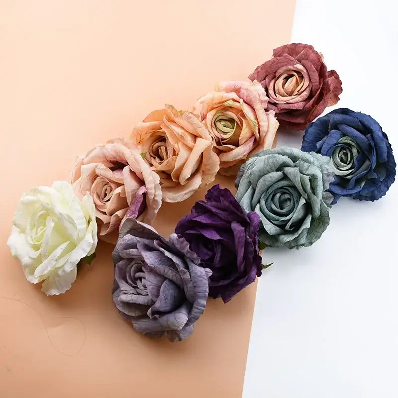 Purple Silk Rose Bouquet