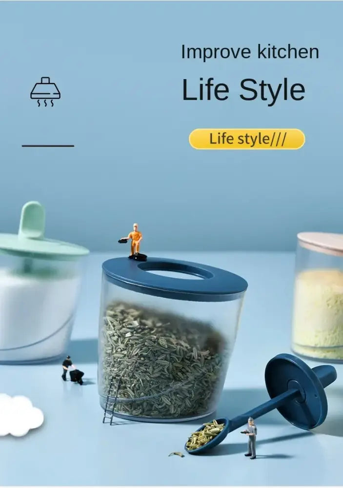 Green ABS Spice Jar Set