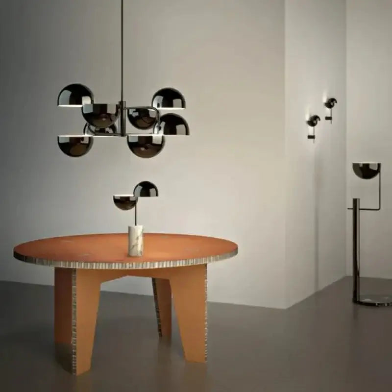 Black Spherical Art Chandelier