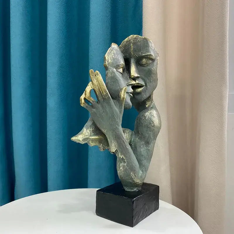 Bronze Gold Couple Statue