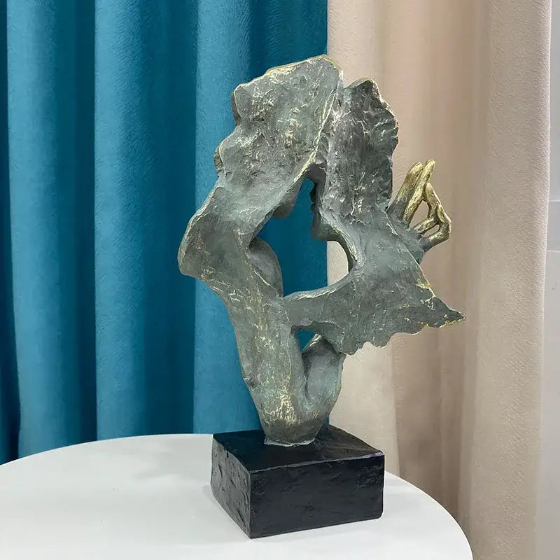 Bronze Gold Couple Statue