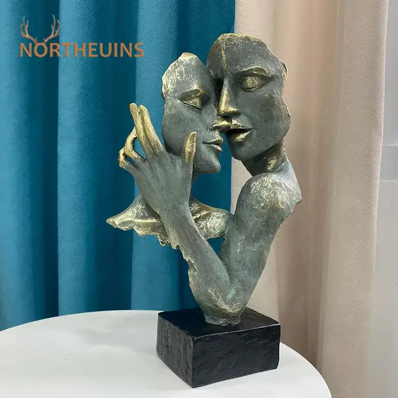 Bronze Gold Couple Statue