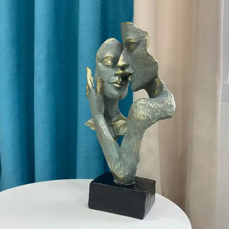 Bronze Gold Couple Statue