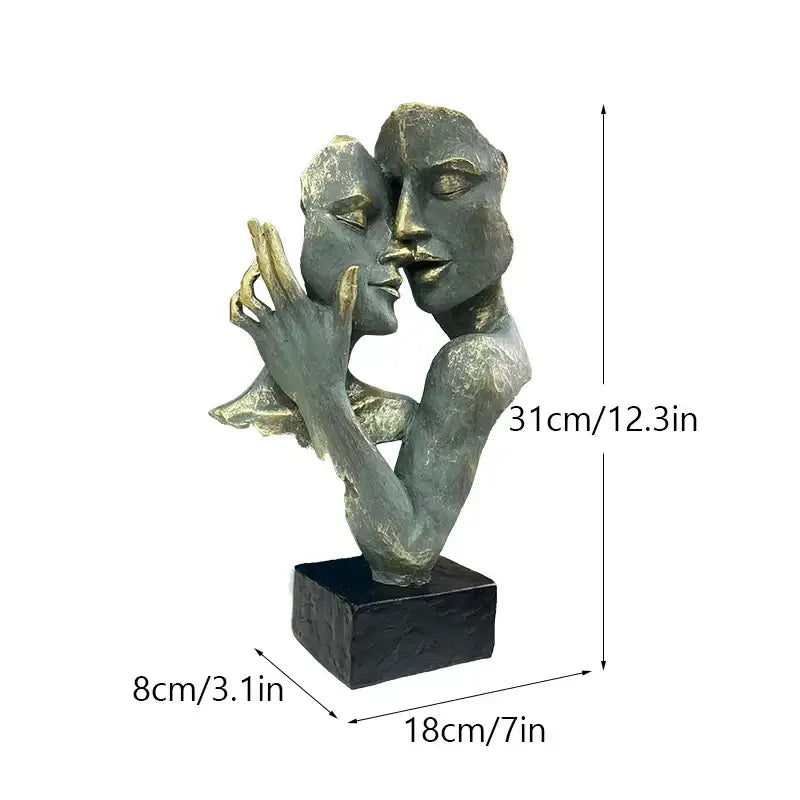 Bronze Gold Couple Statue
