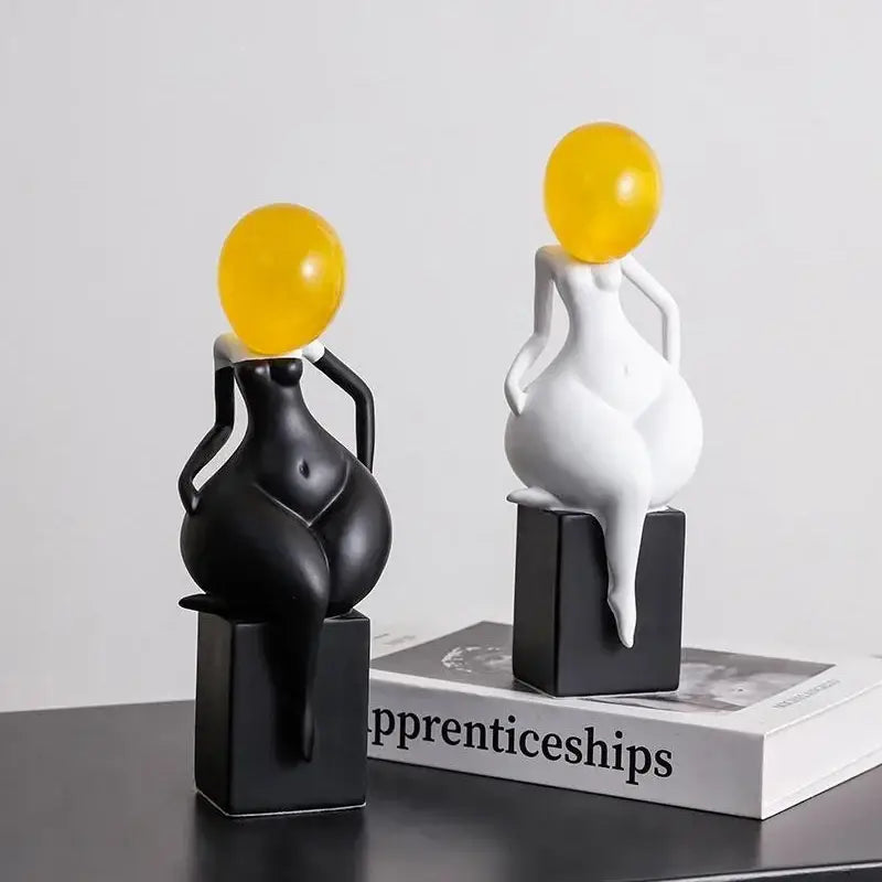 Abstract Art Figurines Set