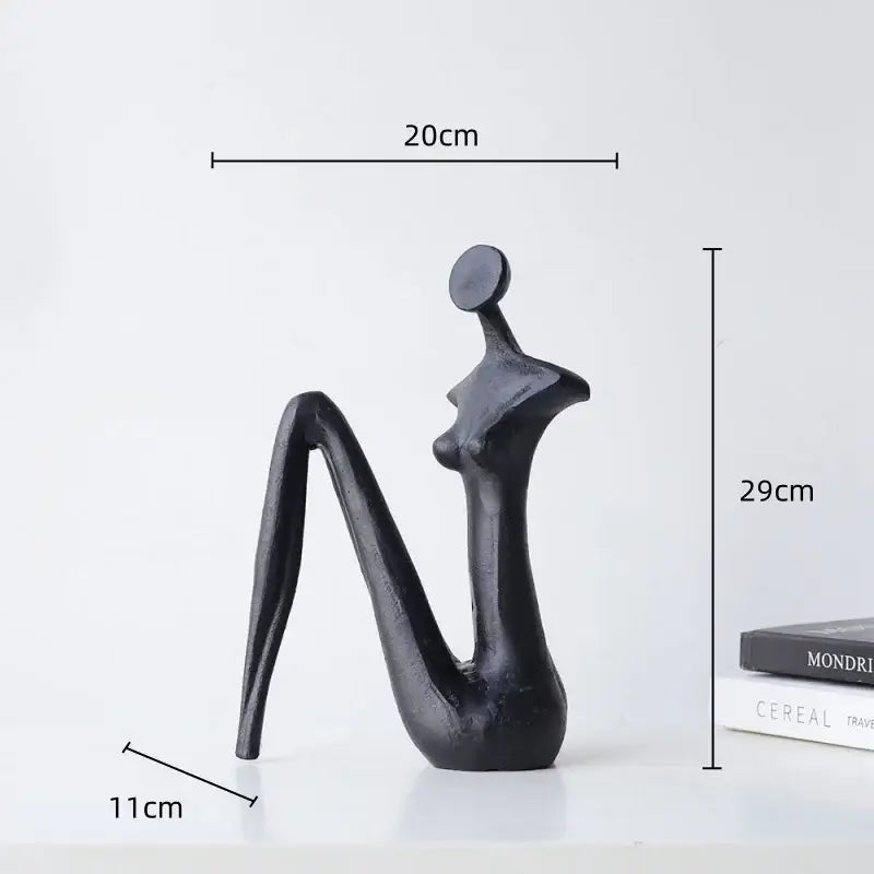 Red Resin Female Sculpture