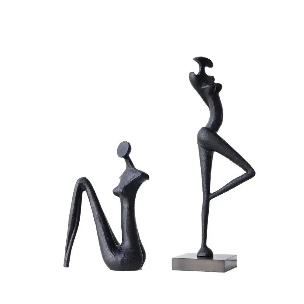 Red Resin Female Sculpture