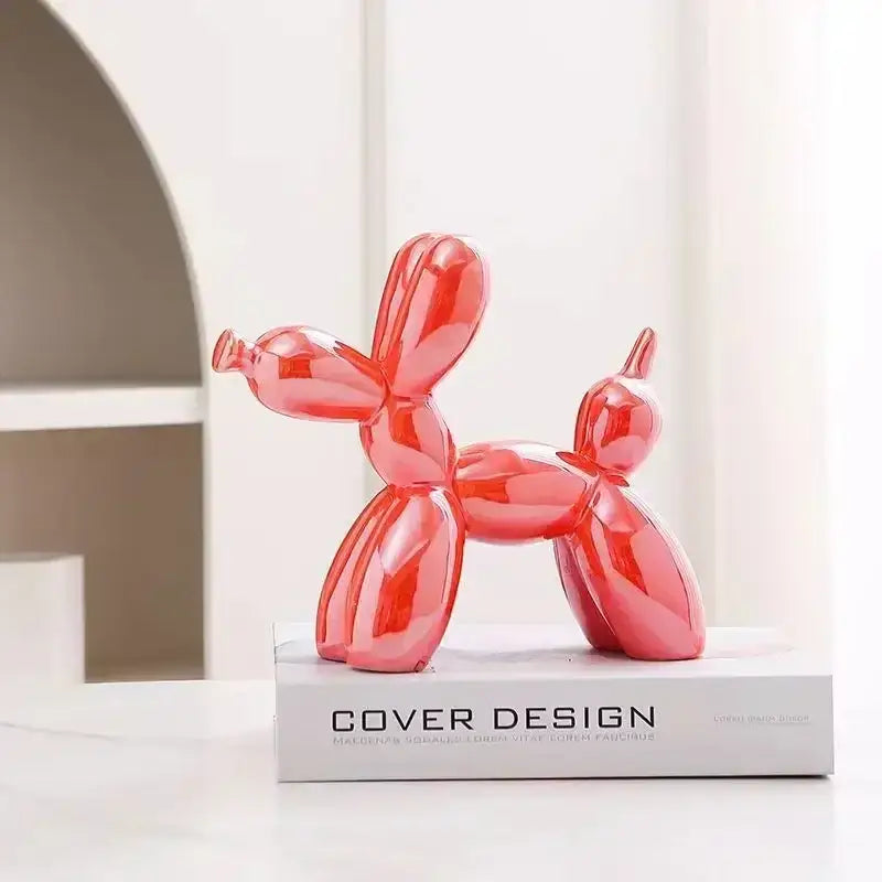 Metallic Balloon Dog Sculpture