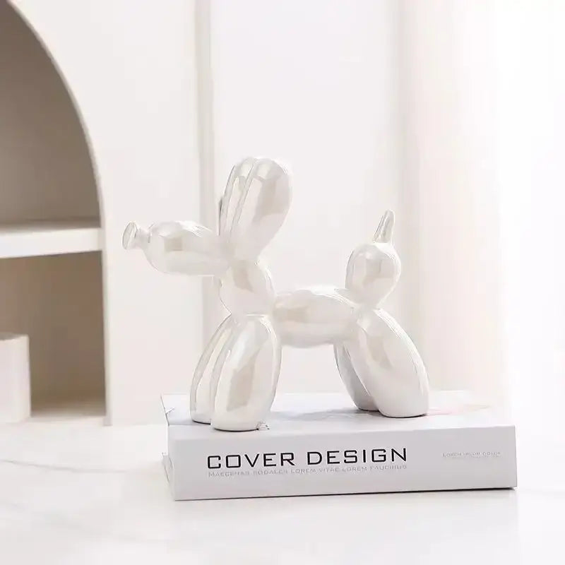 Metallic Balloon Dog Sculpture