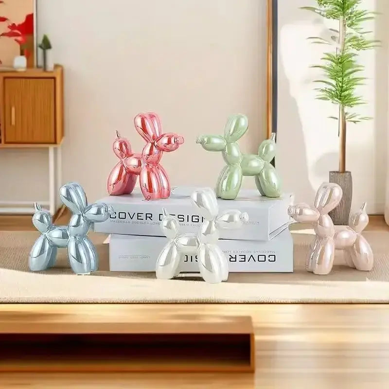 Metallic Balloon Dog Sculpture
