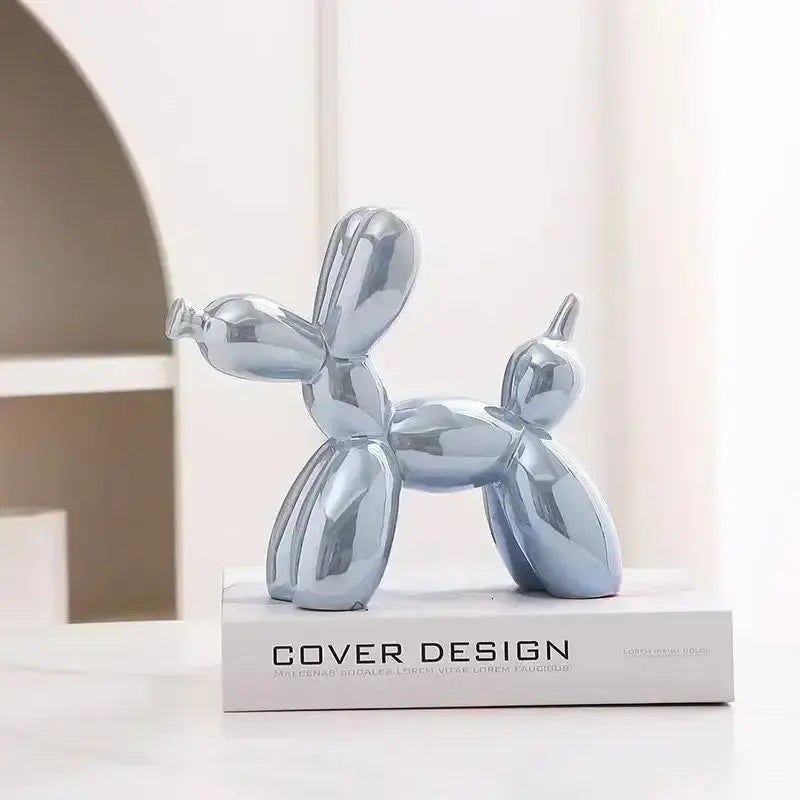 Metallic Balloon Dog Sculpture