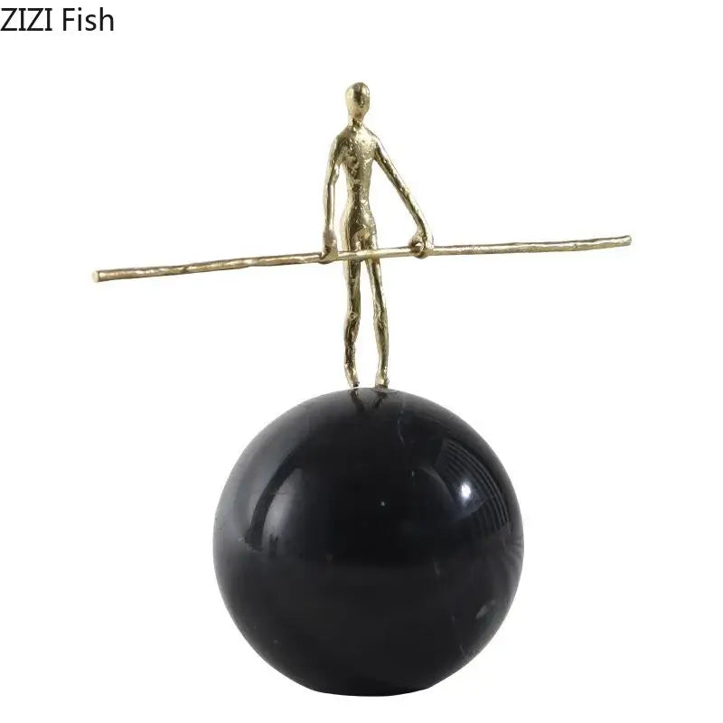Bronze Marble Abstract Sculpture