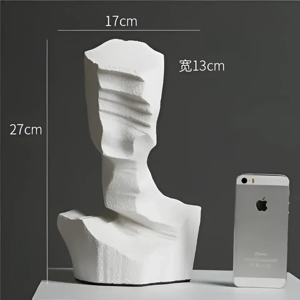 White Resin Characters Bookends