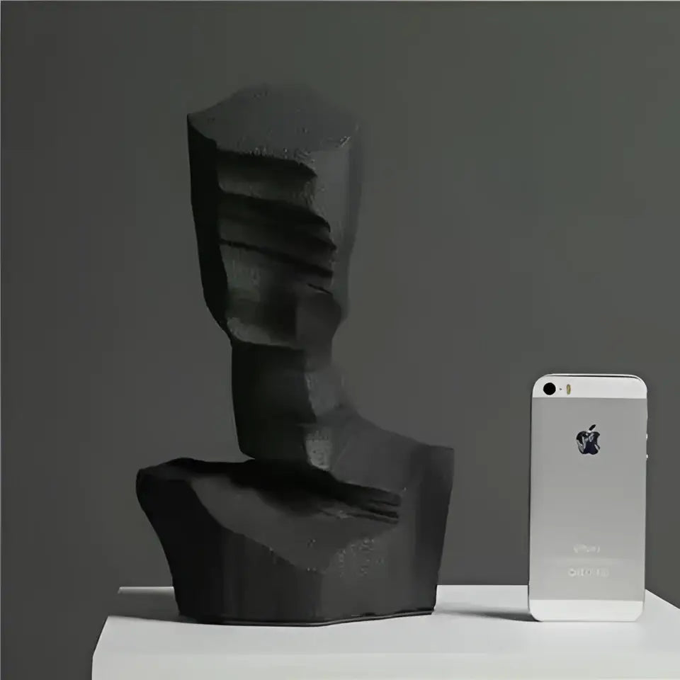 White Resin Characters Bookends
