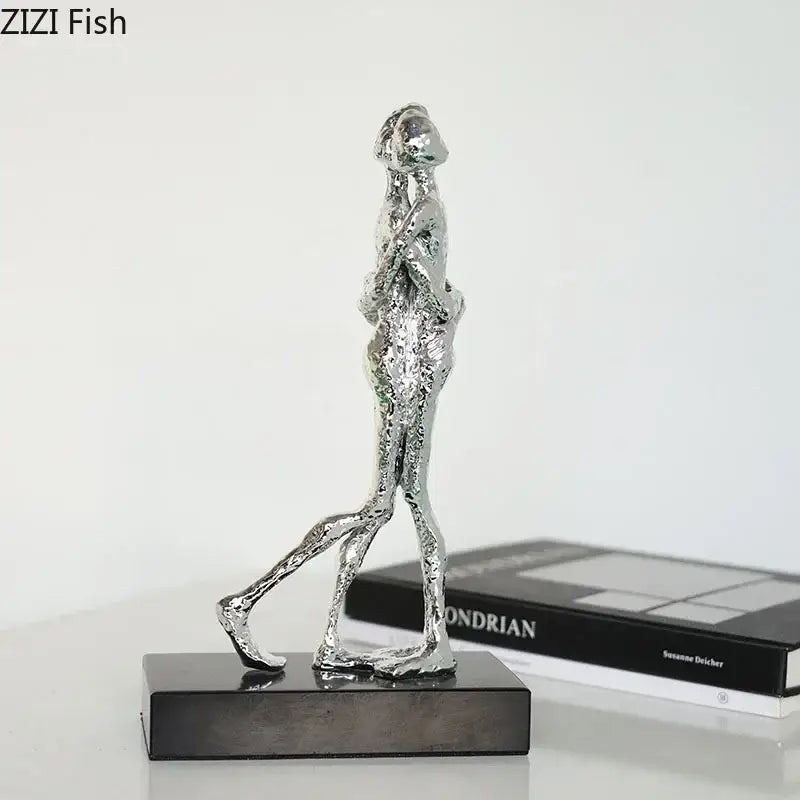 Black Abstract Couple Statue
