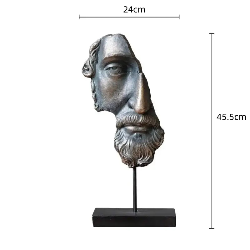 Silver Resin David Sculpture