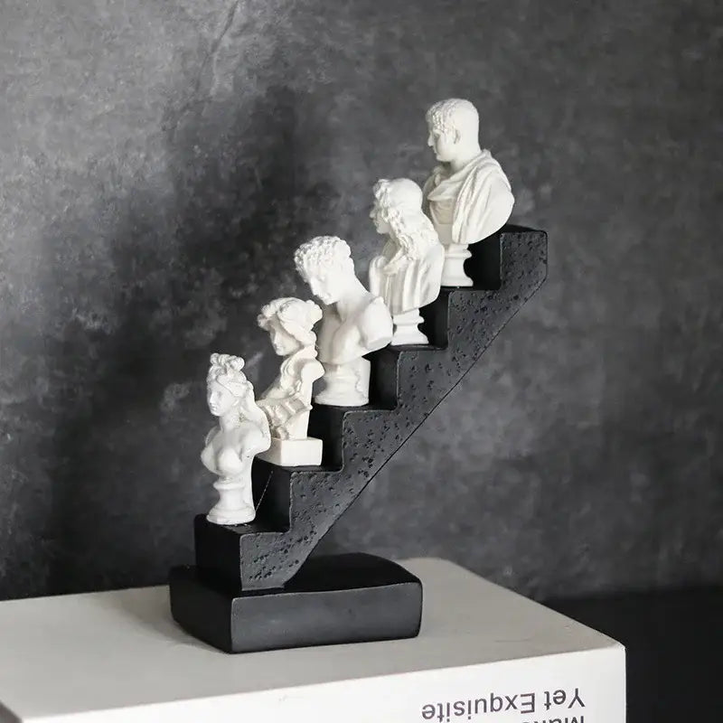 White Marble David Statue Abstract Living Room Decor