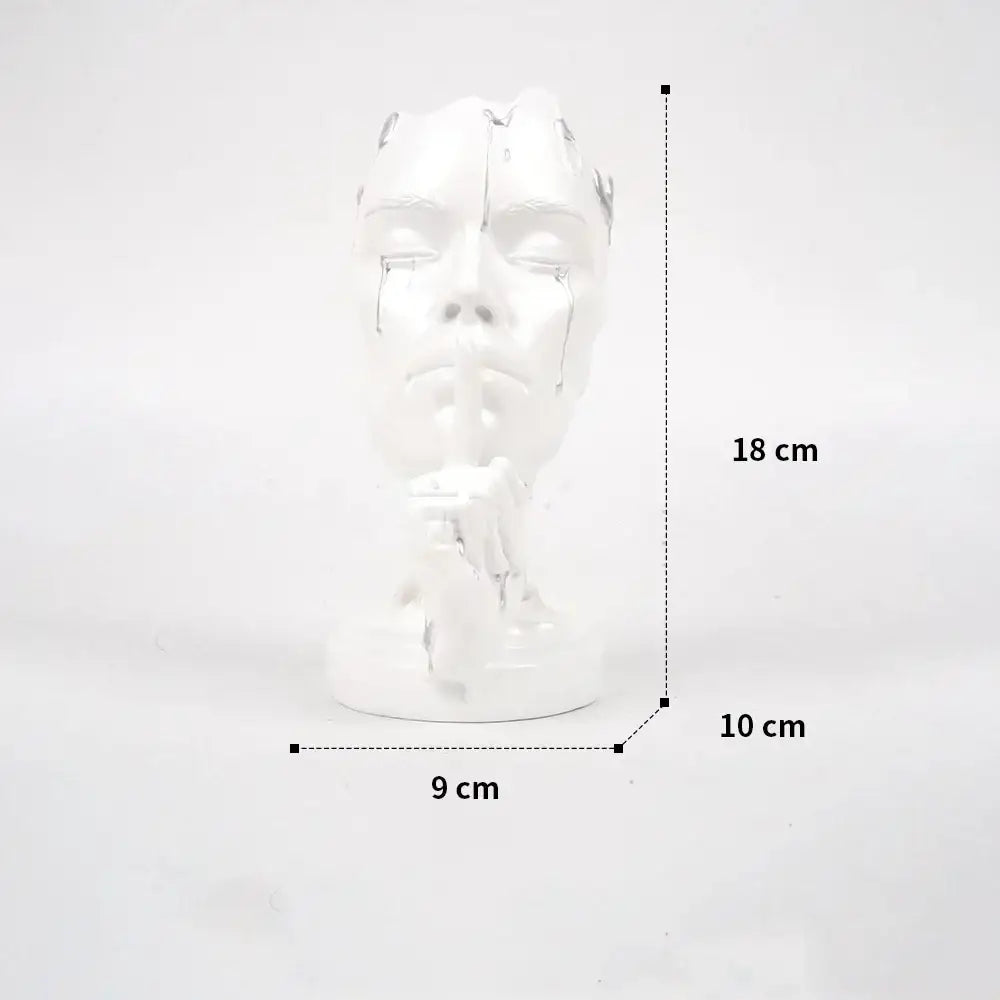 Gold Mask Face Figurine