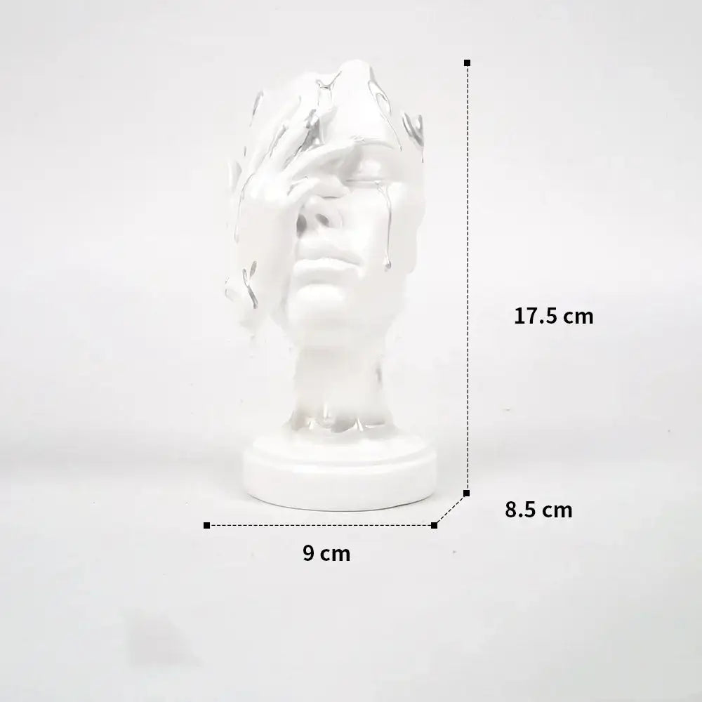 Gold Mask Face Figurine