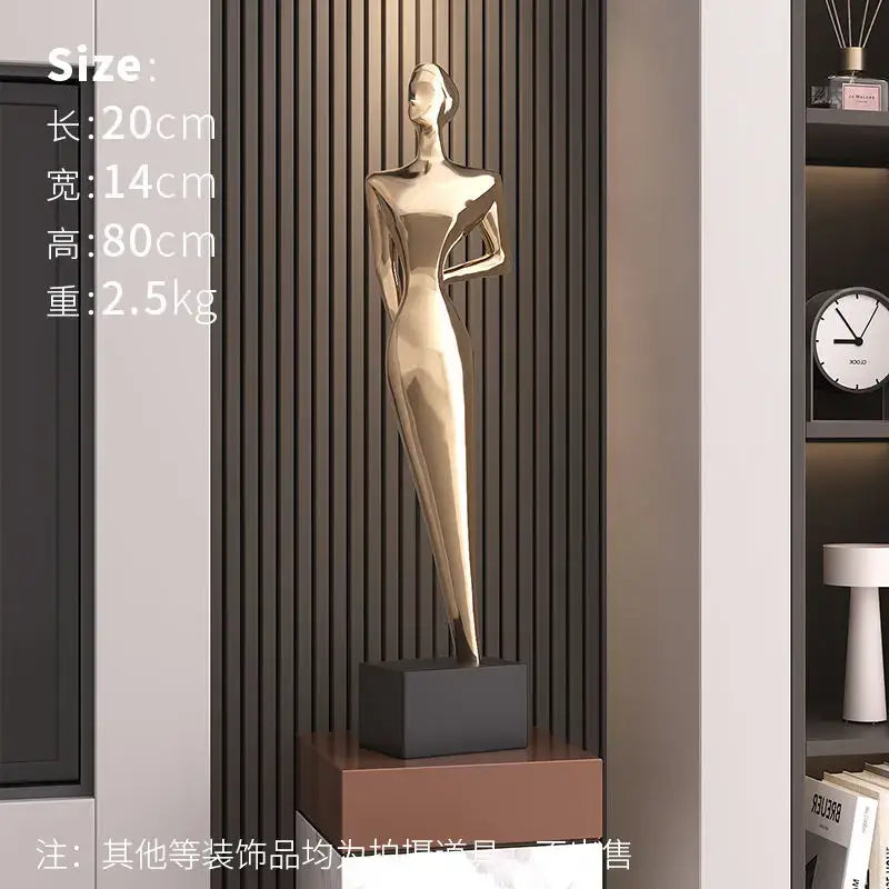 Black Matte Abstract Sculpture