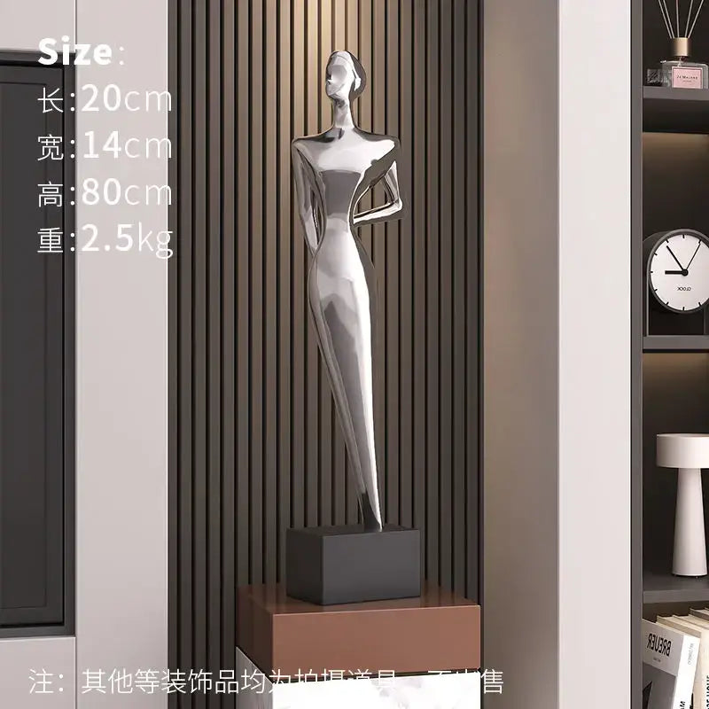 Black Matte Abstract Sculpture