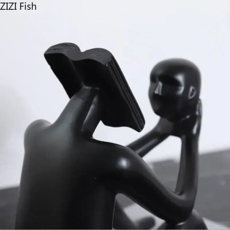 Black Glossy Figure Sculpture