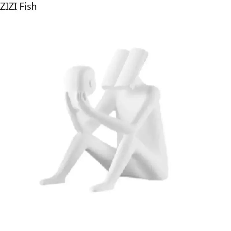 Black Glossy Figure Sculpture