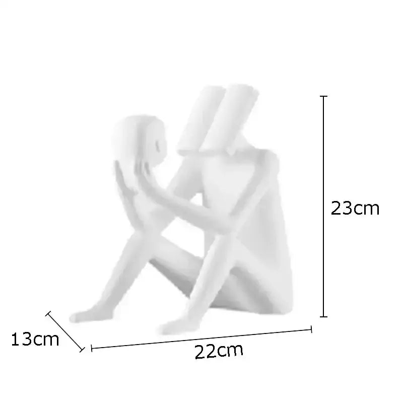 Black Glossy Figure Sculpture