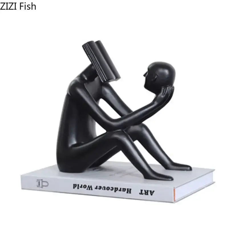 Black Glossy Figure Sculpture