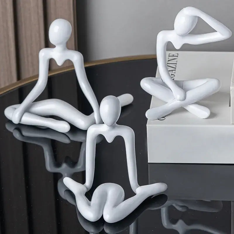 White Ceramic Abstract Sculpture