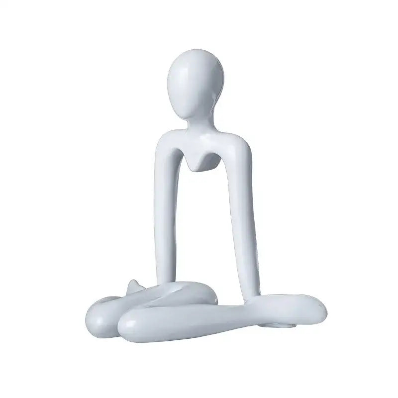 White Ceramic Abstract Sculpture