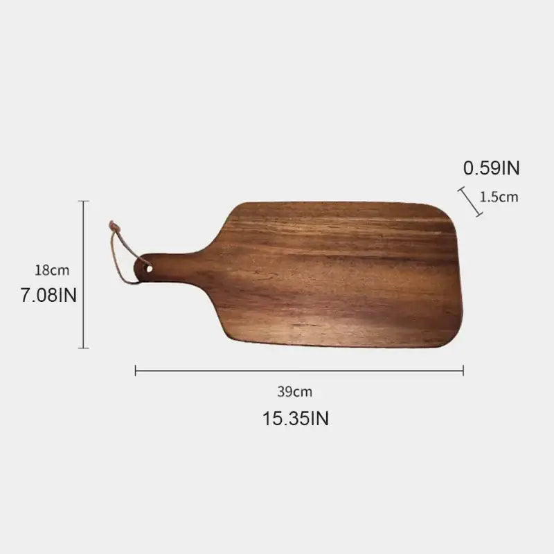 Wooden Chopping Block Dark Brown Kitchen Use