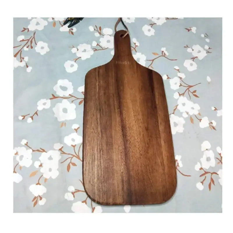 Wooden Chopping Block Dark Brown Kitchen Use