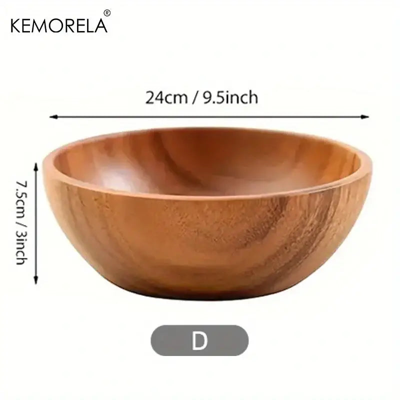 Acacia Wooden Salad Bowl Set