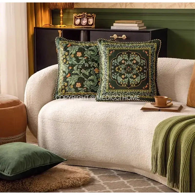 Emerald Green Velvet Pillow