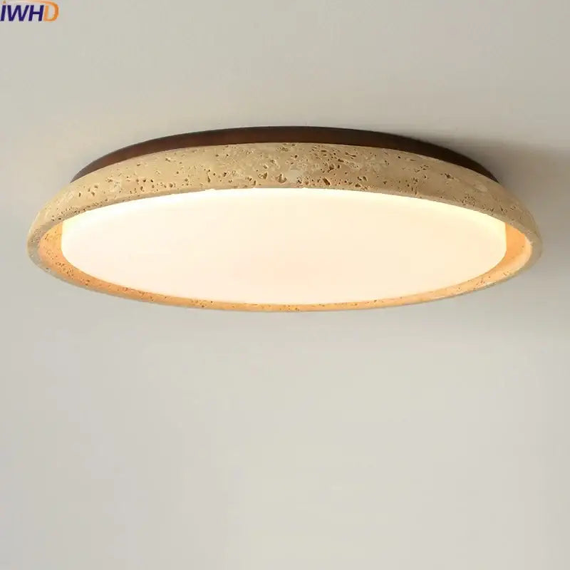 Travertine Stone Ceiling Light