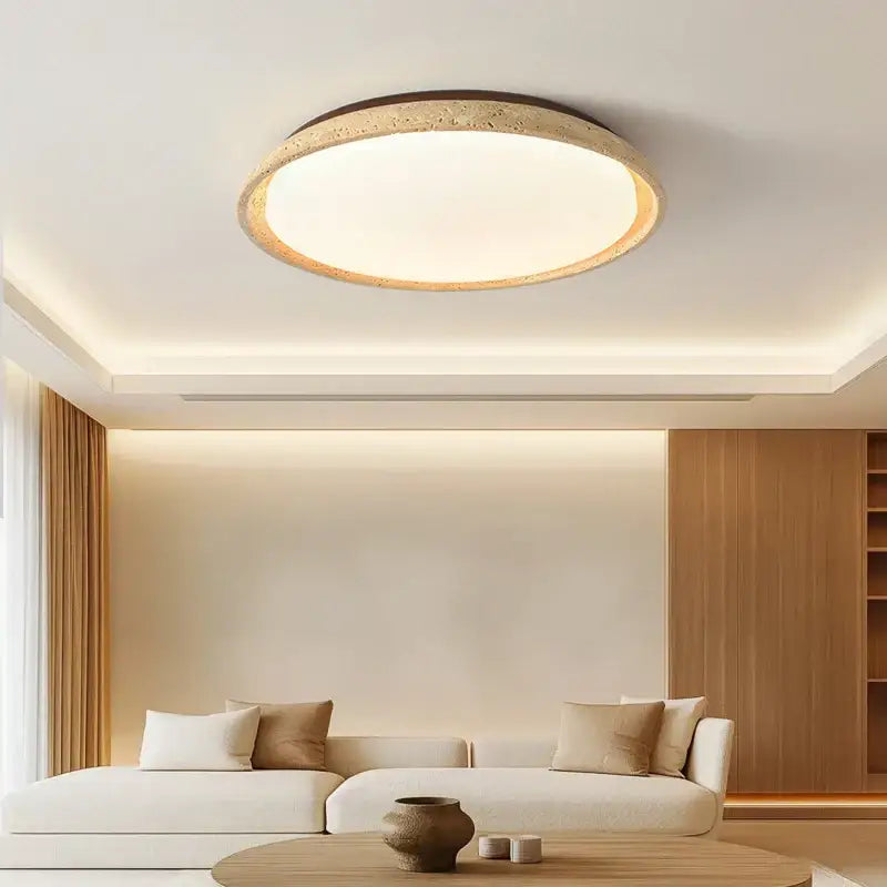 Travertine Stone Ceiling Light